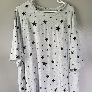 Gray Short Sleeve Top